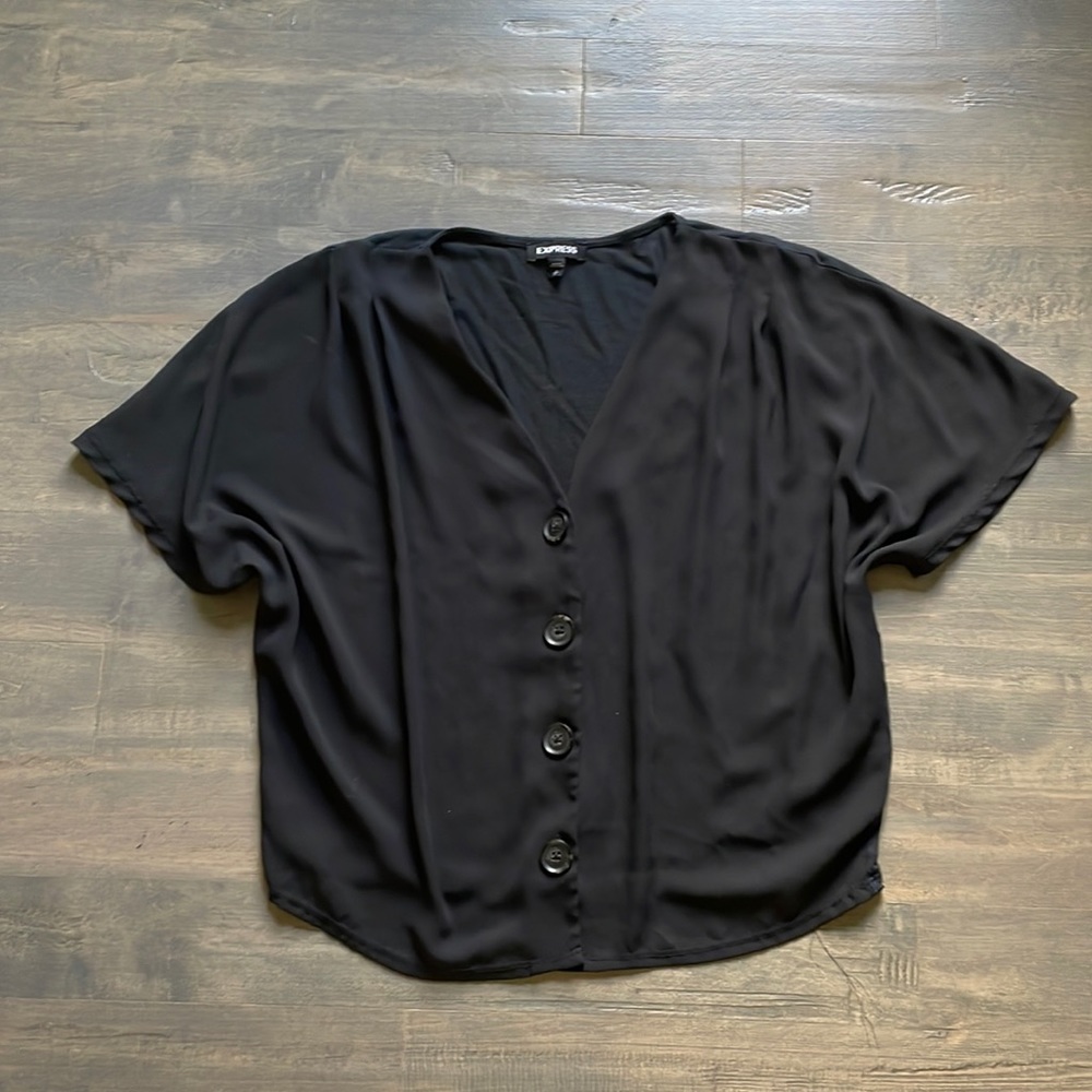 Express short Sleeve Crop Blouse